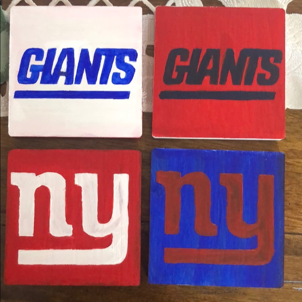 NY GIANTS COASTERS